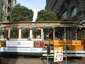San Francisco cable car, Powell St. turnaround